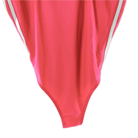 Adidas Adicolor 3-Stripes One-Piece Swimsuit Lucid Pink/White Size 16, NWT - Picture 12 of 16